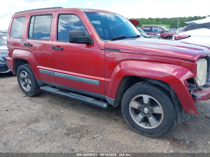 2008 Jeep Liberty Sport VIN: 1J8GP28K08W274196 Lot: 39390021