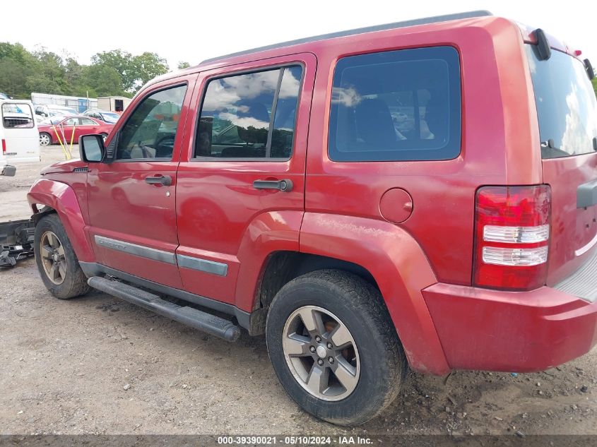 2008 Jeep Liberty Sport VIN: 1J8GP28K08W274196 Lot: 39390021