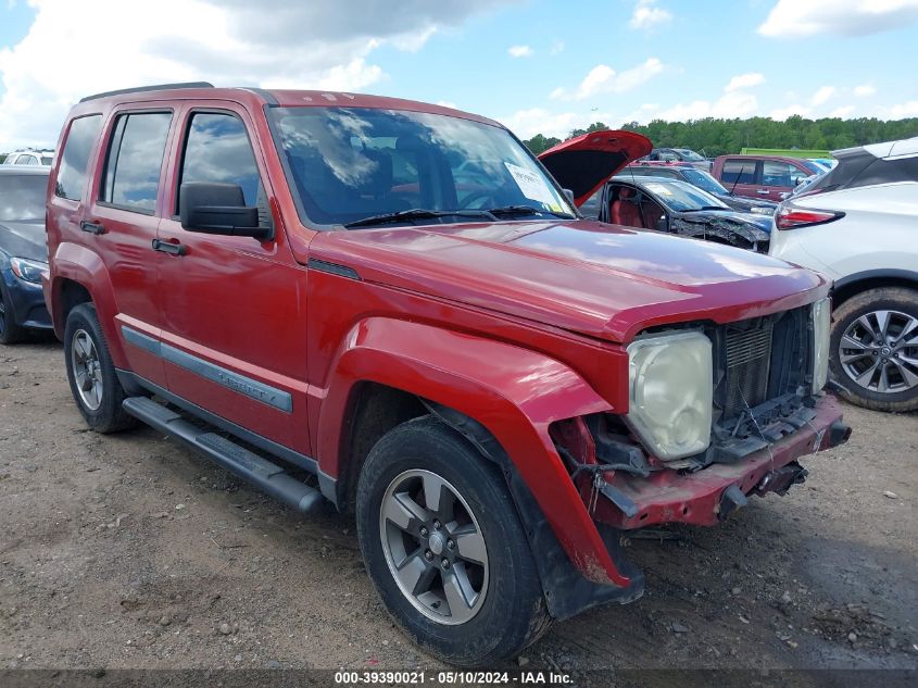 2008 Jeep Liberty Sport VIN: 1J8GP28K08W274196 Lot: 39390021