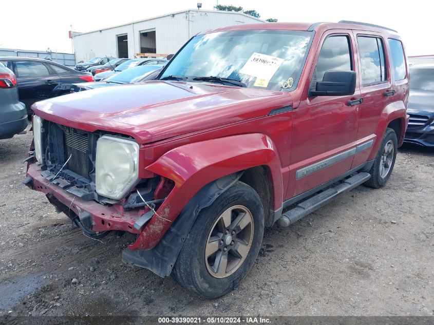 2008 Jeep Liberty Sport VIN: 1J8GP28K08W274196 Lot: 39390021