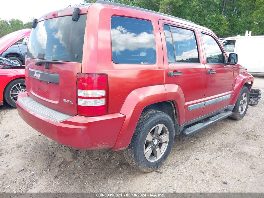 2008 Jeep Liberty Sport VIN: 1J8GP28K08W274196 Lot: 39390021