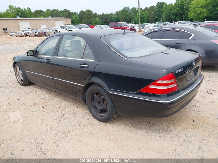 WDBNG75J72A235390 | 2002 MERCEDES-BENZ S 500