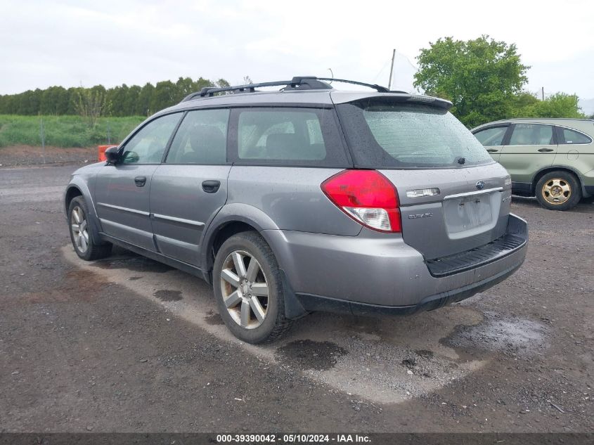 2008 Subaru Outback 2.5I/2.5I L.l. Bean Edition VIN: 4S4BP61C887318916 Lot: 39390042