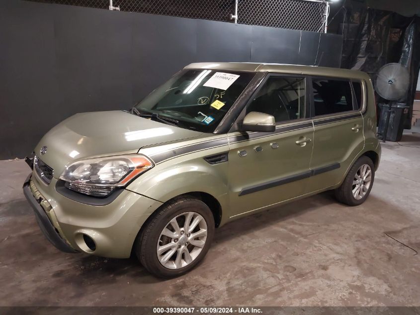 2012 Kia Soul + VIN: KNDJT2A62C7363163 Lot: 39390047