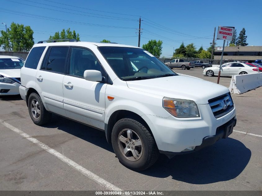 2008 Honda Pilot Ex-L VIN: 5FNYF28588B026100 Lot: 39390049