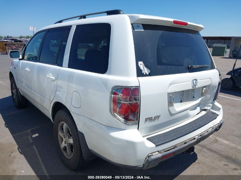 2008 Honda Pilot Ex-L VIN: 5FNYF28588B026100 Lot: 39390049