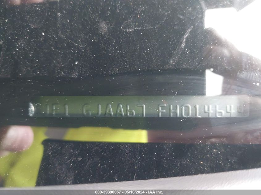 2015 Subaru Impreza 2.0I VIN: JF1GJAA67FH014644 Lot: 39390057