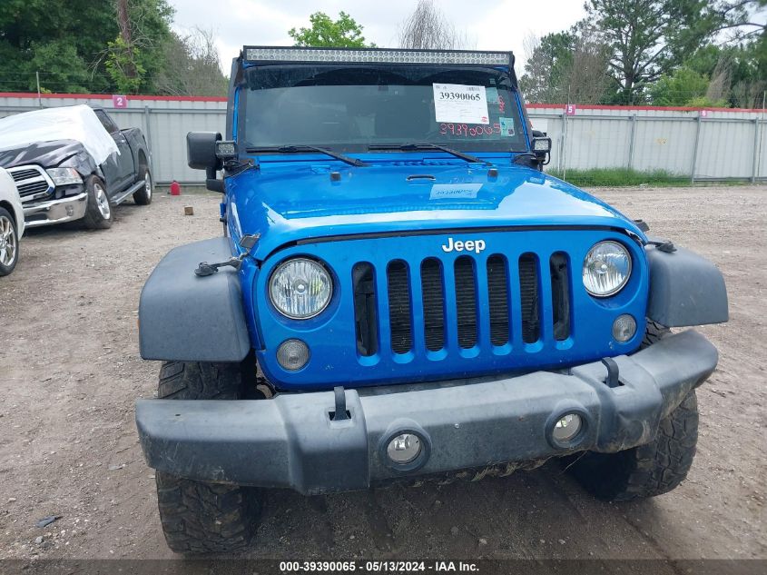 2016 Jeep Wrangler Unlimited Sport VIN: 1C4BJWDGXGL287873 Lot: 39390065