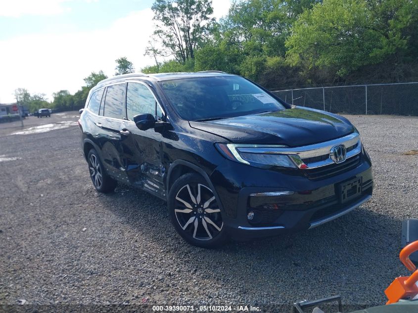 2019 Honda Pilot Elite VIN: 5FNYF6H08KB005945 Lot: 39390073