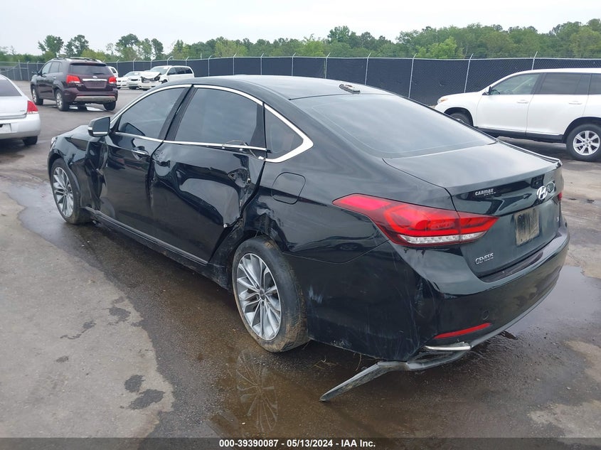 2016 Hyundai Genesis 3.8 VIN: KMHGN4JE9GU132402 Lot: 39390087