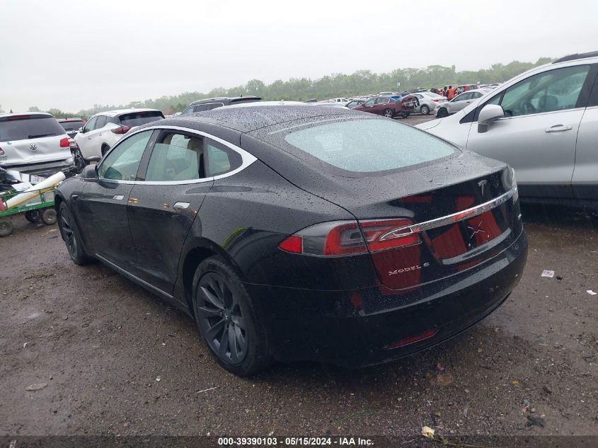 2018 Tesla Model S 100D/75D/P100D VIN: 5YJSA1E22JF296518 Lot: 39390103