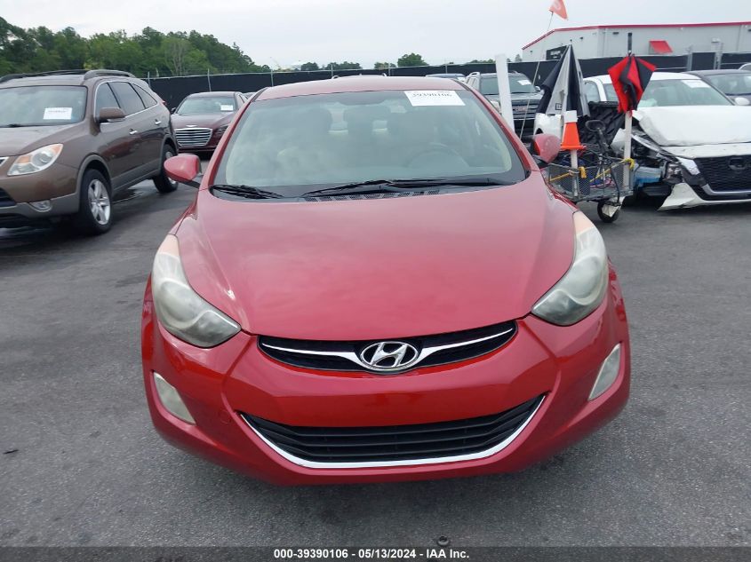 2012 Hyundai Elantra Gls (Ulsan Plant) VIN: KMHDH4AE9CU470872 Lot: 39390106