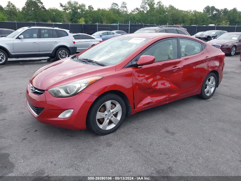 2012 Hyundai Elantra Gls (Ulsan Plant) VIN: KMHDH4AE9CU470872 Lot: 39390106