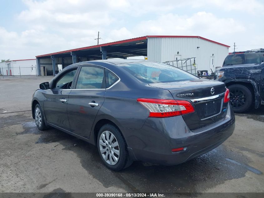 2014 Nissan Sentra Sv VIN: 3N1AB7APXEY312443 Lot: 39390168