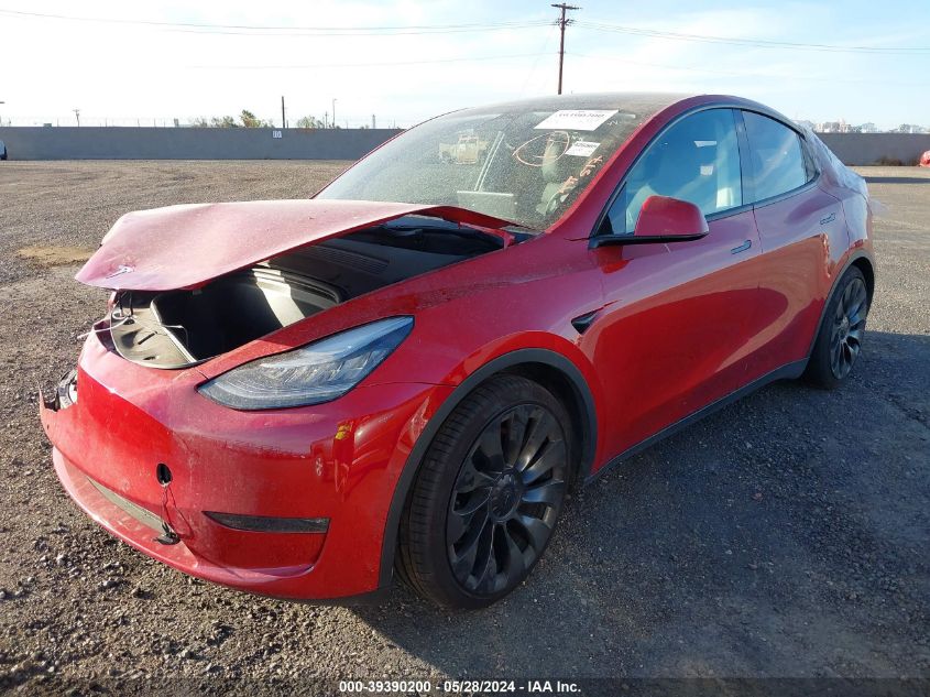 2020 Tesla Model Y Long Range Dual Motor All-Wheel Drive/Performance Dual Motor All-Wheel Drive VIN: 5YJYGDEF8LF046667 Lot: 39390200