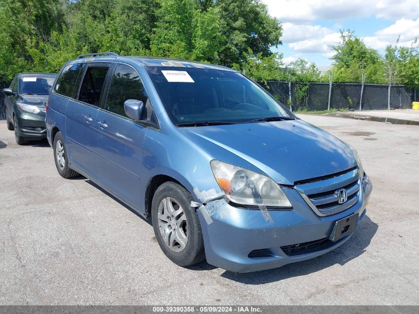 2007 Honda Odyssey Ex-L VIN: 5FNRL38757B027353 Lot: 39390358