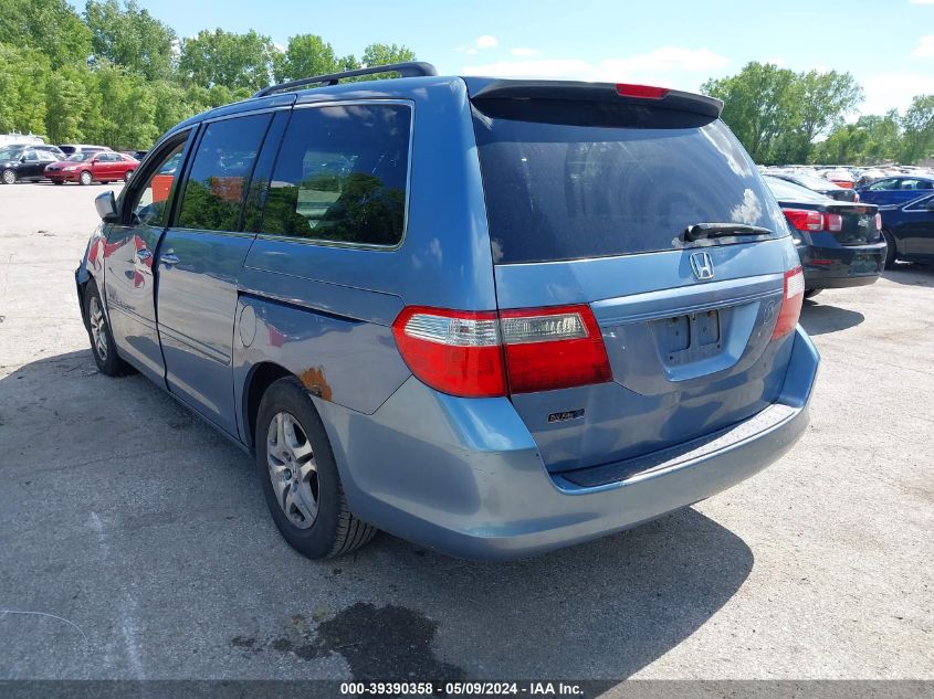 2007 Honda Odyssey Ex-L VIN: 5FNRL38757B027353 Lot: 39390358