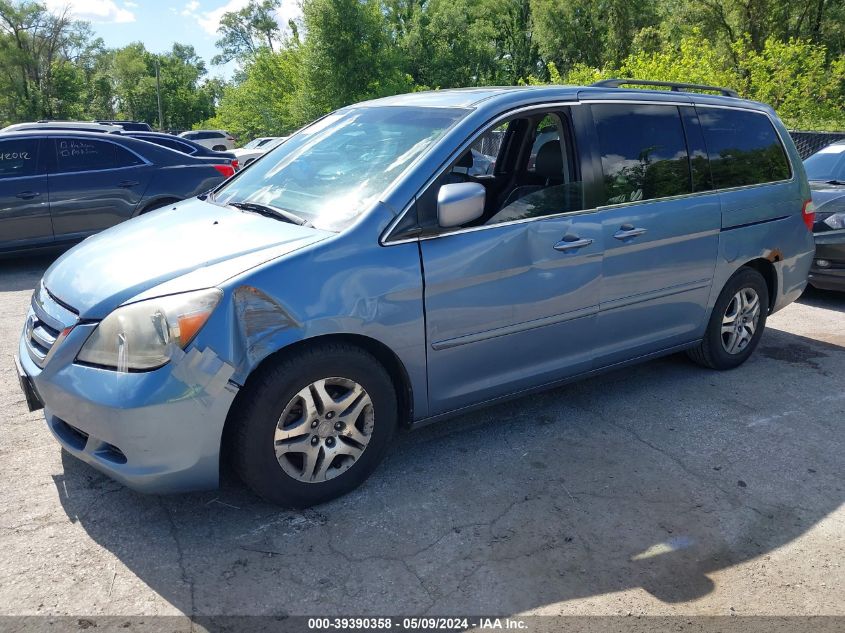 2007 Honda Odyssey Ex-L VIN: 5FNRL38757B027353 Lot: 39390358