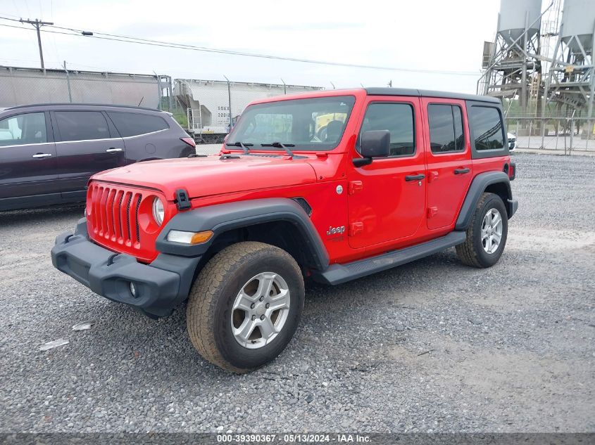 2018 Jeep Wrangler Unlimited Sport S 4X4 VIN: 1C4HJXDGXJW148820 Lot: 39390367