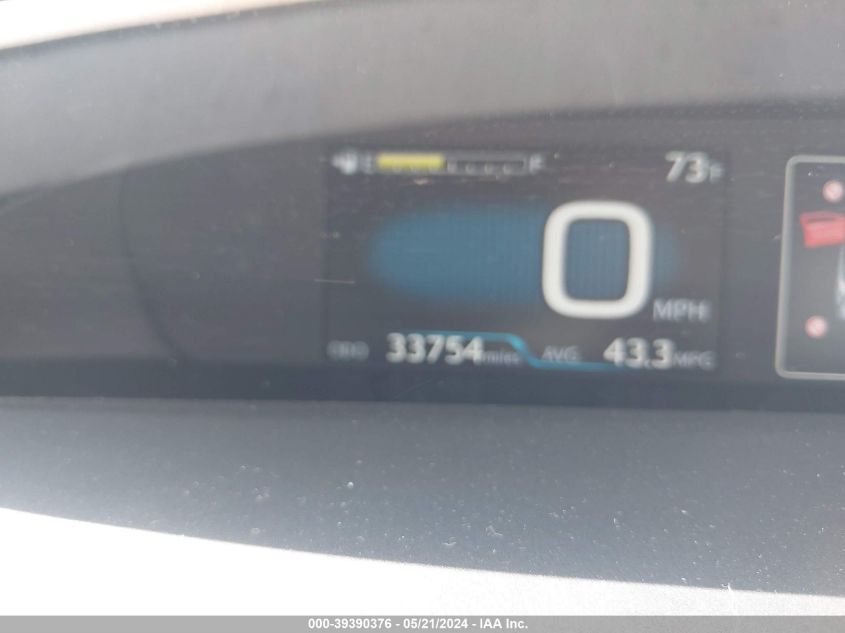 2018 Toyota Prius Two VIN: JTDKBRFU9J3076608 Lot: 39390376