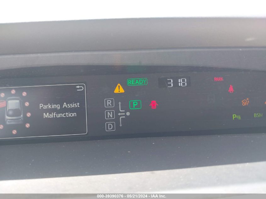 2018 Toyota Prius Two VIN: JTDKBRFU9J3076608 Lot: 39390376