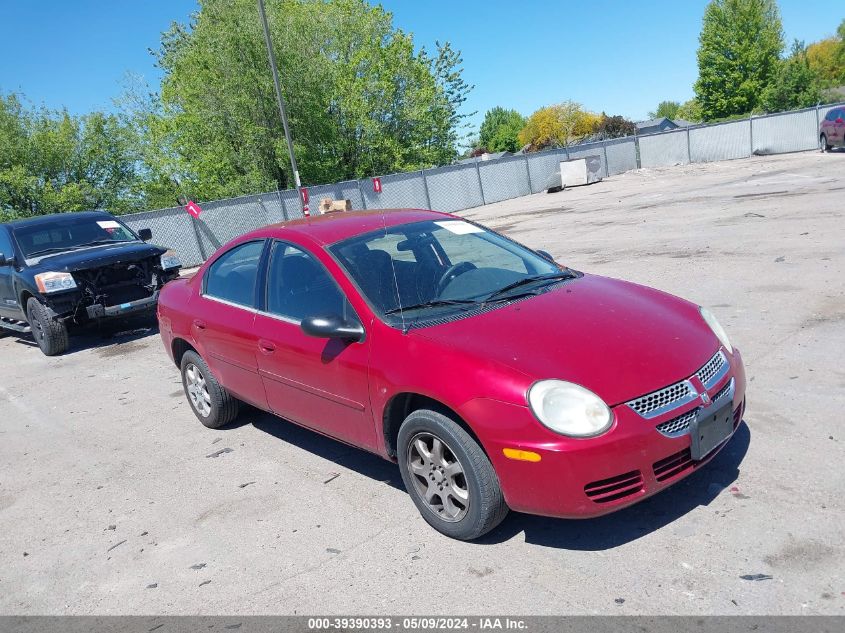 2005 Dodge Neon Sxt VIN: 1B3ES56CX5D174318 Lot: 39390393