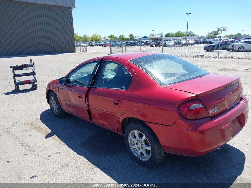 2005 Dodge Neon Sxt VIN: 1B3ES56CX5D174318 Lot: 39390393