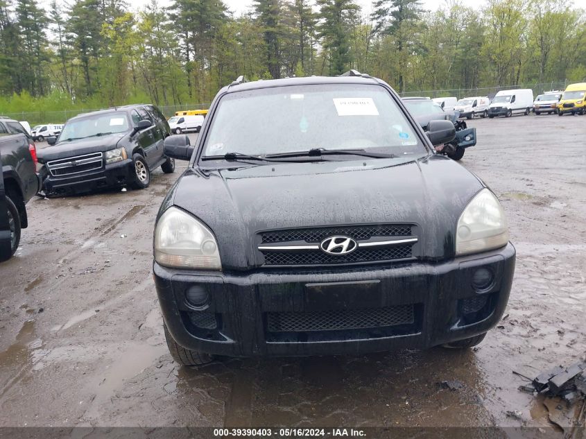 2007 Hyundai Tucson Gls VIN: KM8JM12B57U651295 Lot: 39390403