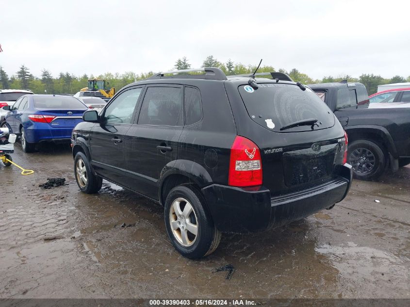 2007 Hyundai Tucson Gls VIN: KM8JM12B57U651295 Lot: 39390403