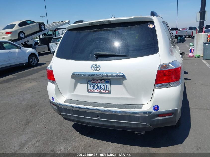 2013 Toyota Highlander Limited V6 VIN: 5TDYK3EH6DS124841 Lot: 39390437
