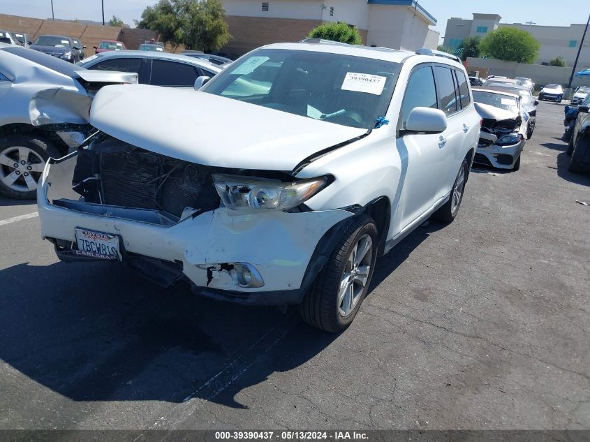 2013 TOYOTA HIGHLANDER LIMITED - 5TDYK3EH6DS124841