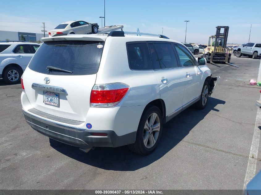 2013 TOYOTA HIGHLANDER LIMITED - 5TDYK3EH6DS124841