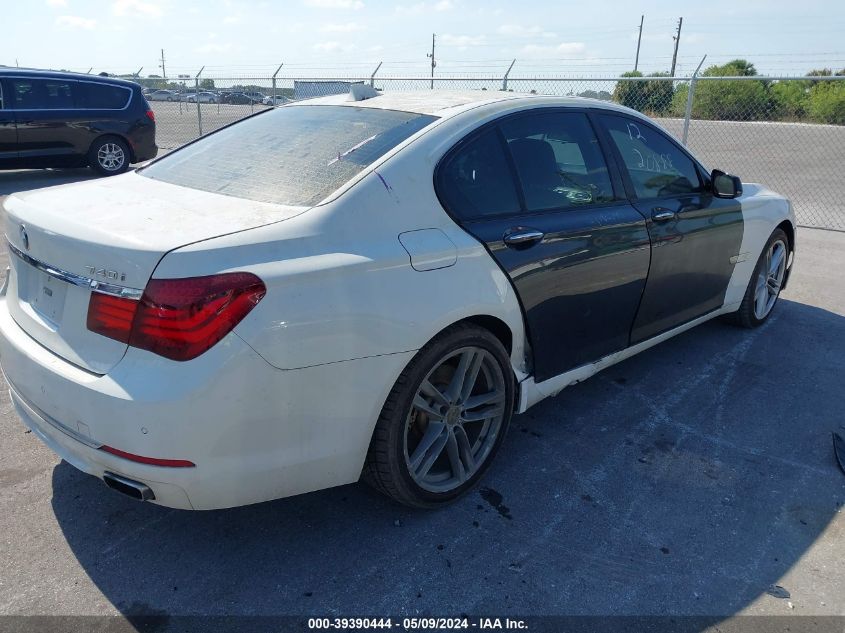 2014 BMW 740I VIN: WBAYA6C5XED144338 Lot: 39390444