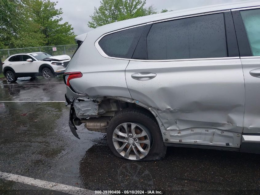 2019 Hyundai Santa Fe Sel VIN: 5NMS3CAD7KH133344 Lot: 39390456