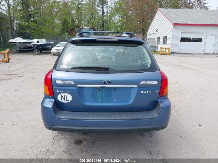 2007 Subaru Outback 2.5I Limited VIN: 4S4BP62C177315739 Lot: 39390466