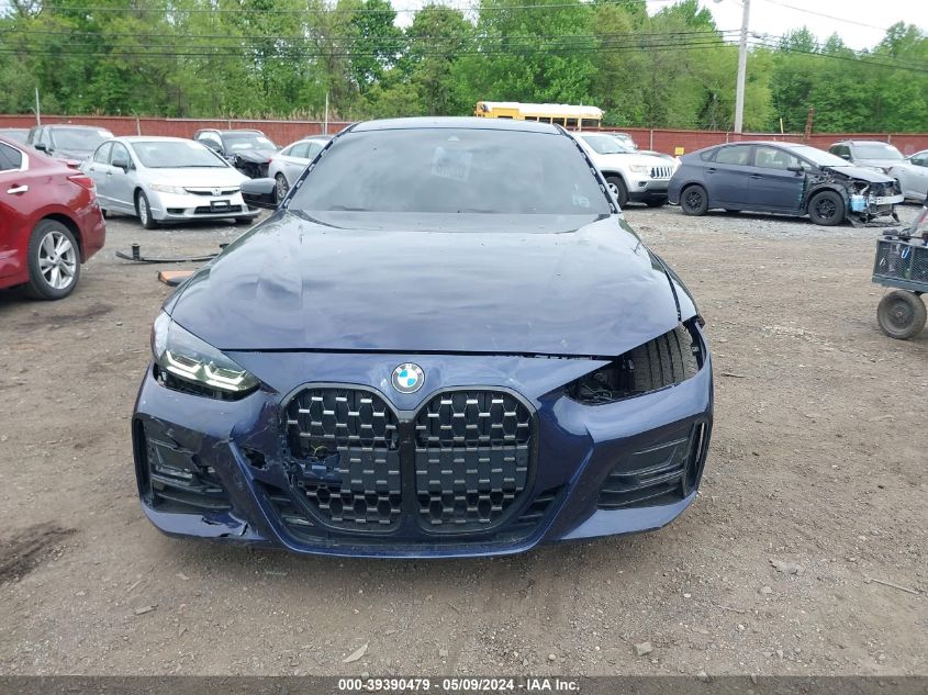 2022 BMW 430I xDrive VIN: WBA73AP09NCK24095 Lot: 39390479