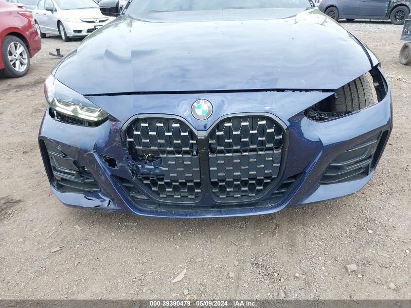 2022 BMW 430I xDrive VIN: WBA73AP09NCK24095 Lot: 39390479