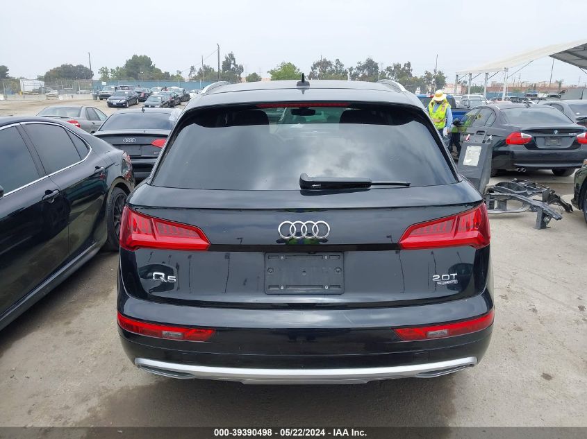 2018 Audi Q5 2.0T Premium/2.0T Tech Premium VIN: WA1ANAFY6J2223331 Lot: 39390498