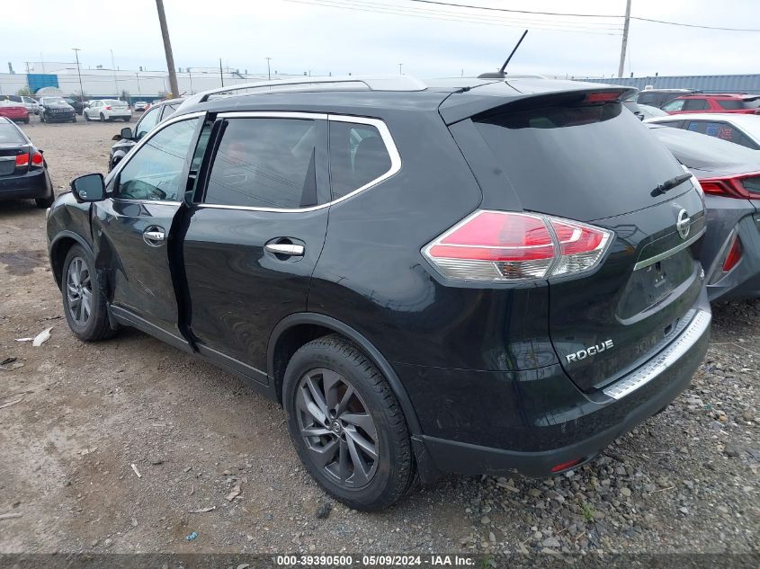 2016 Nissan Rogue Sl VIN: 5N1AT2MV7GC913873 Lot: 39390500