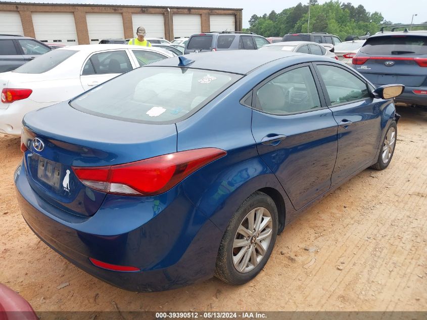 2014 Hyundai Elantra Se VIN: KMHDH4AEXEU048547 Lot: 39390512