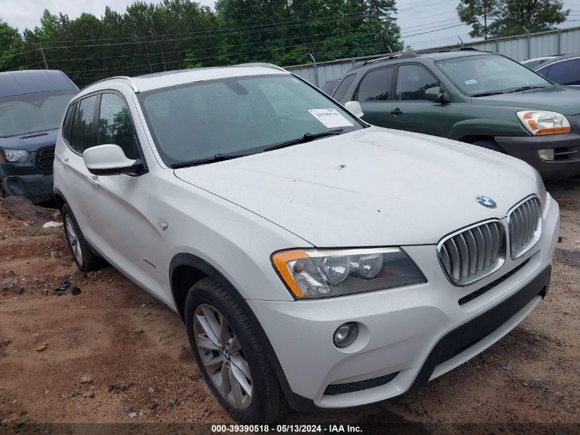 2013 BMW X3 xDrive28I VIN: 5UXWX9C54D0A32989 Lot: 39390518