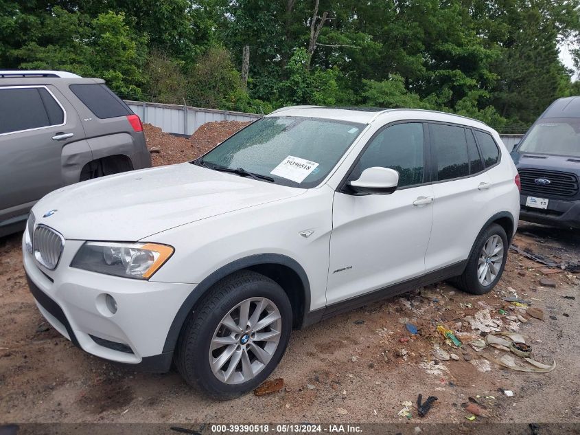 2013 BMW X3 xDrive28I VIN: 5UXWX9C54D0A32989 Lot: 39390518