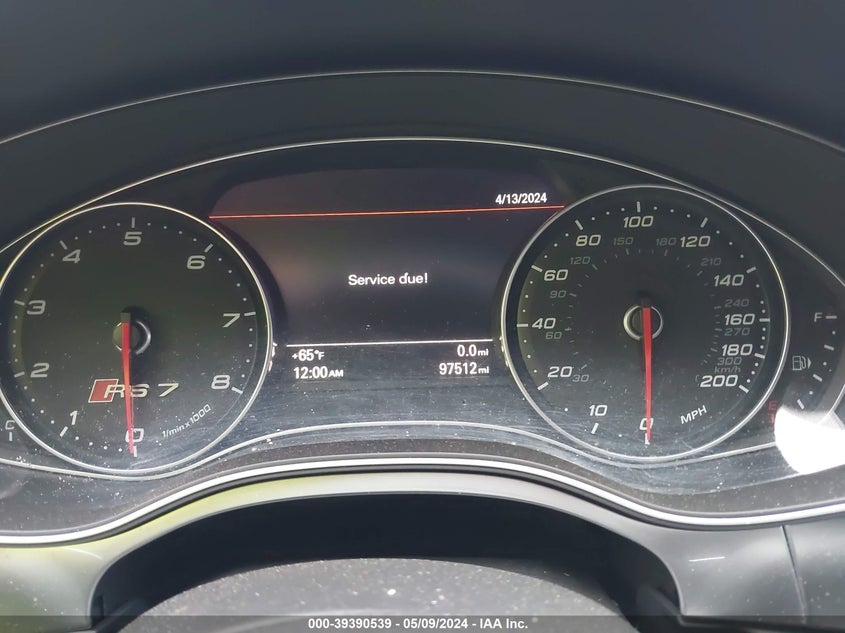 2015 AUDI RS 7 4.0T PRESTIGE WUAW2AFCXFN900737