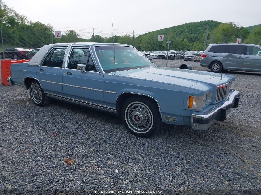 1987 Mercury Grand Marquis Ls VIN: 2MEBM75F2HX719782 Lot: 39390582