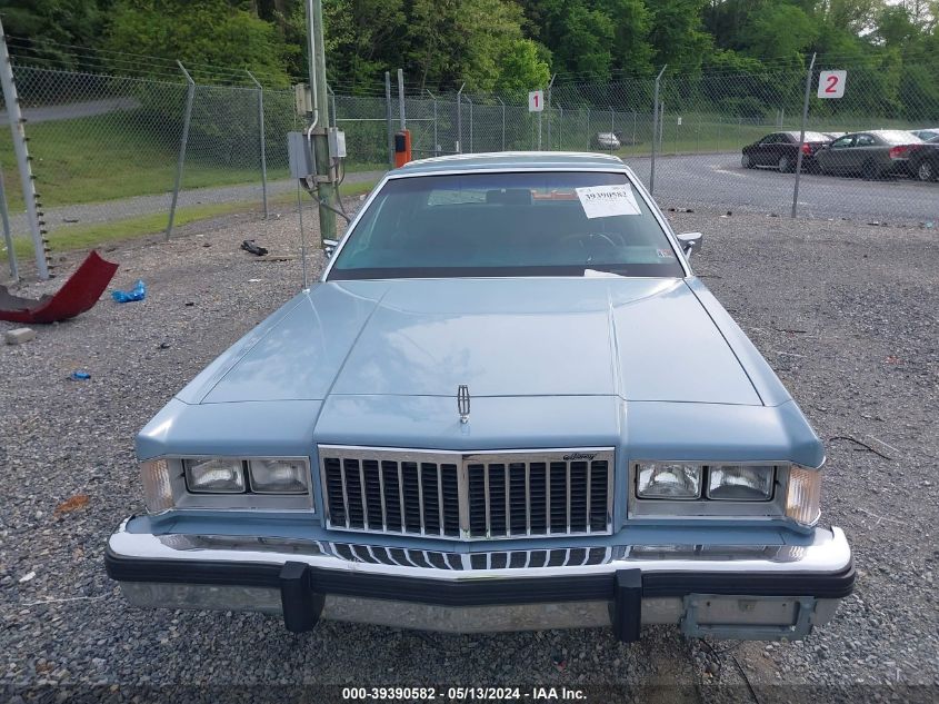 1987 Mercury Grand Marquis Ls VIN: 2MEBM75F2HX719782 Lot: 39390582