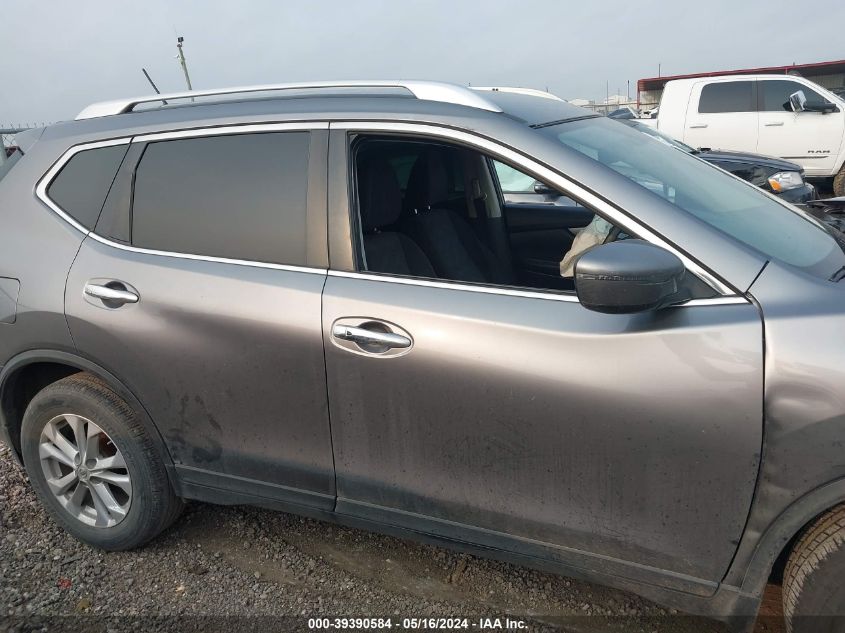 2016 Nissan Rogue Sv VIN: KNMAT2MT9GP605941 Lot: 39390584