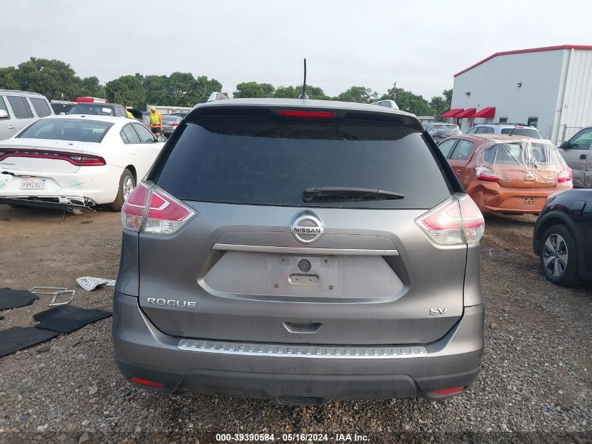 2016 Nissan Rogue Sv VIN: KNMAT2MT9GP605941 Lot: 39390584