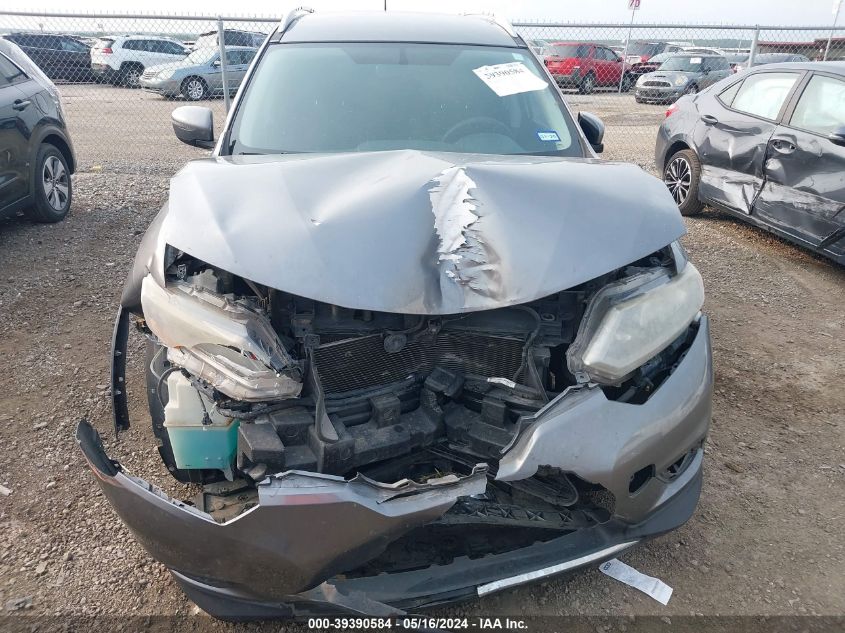 2016 Nissan Rogue Sv VIN: KNMAT2MT9GP605941 Lot: 39390584