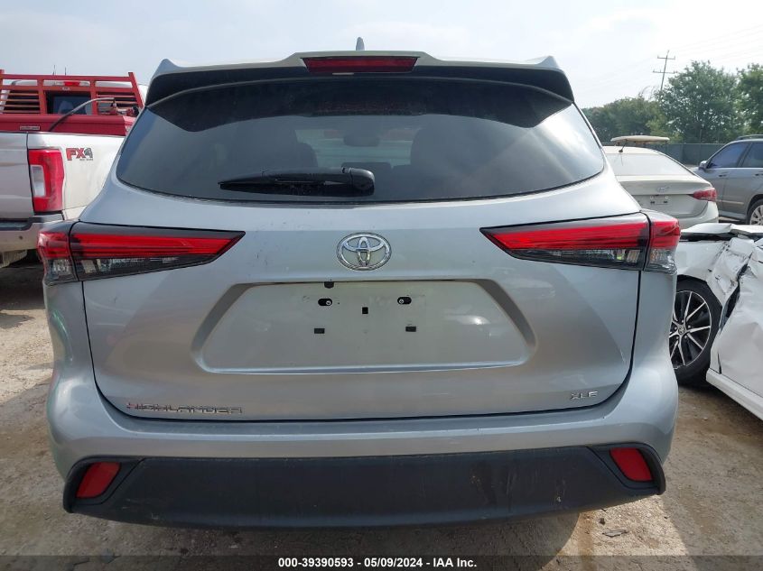 2022 Toyota Highlander Xle VIN: 5TDGZRAH5NS539540 Lot: 39390593