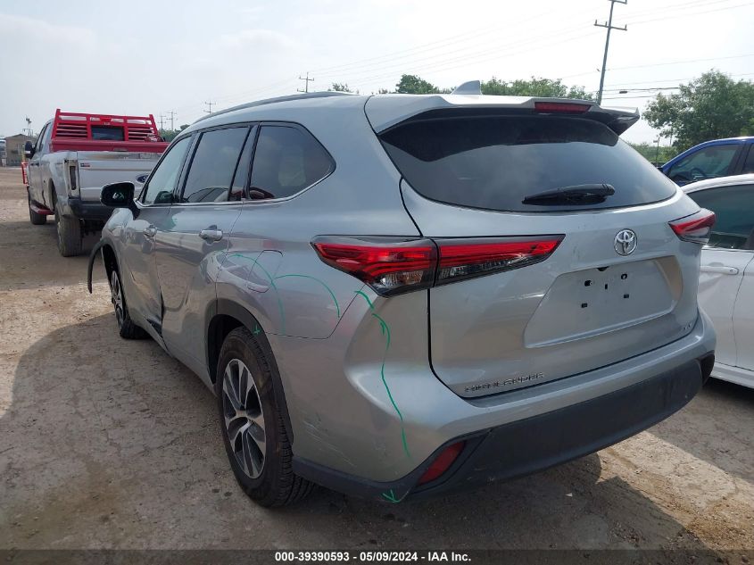 2022 Toyota Highlander Xle VIN: 5TDGZRAH5NS539540 Lot: 39390593